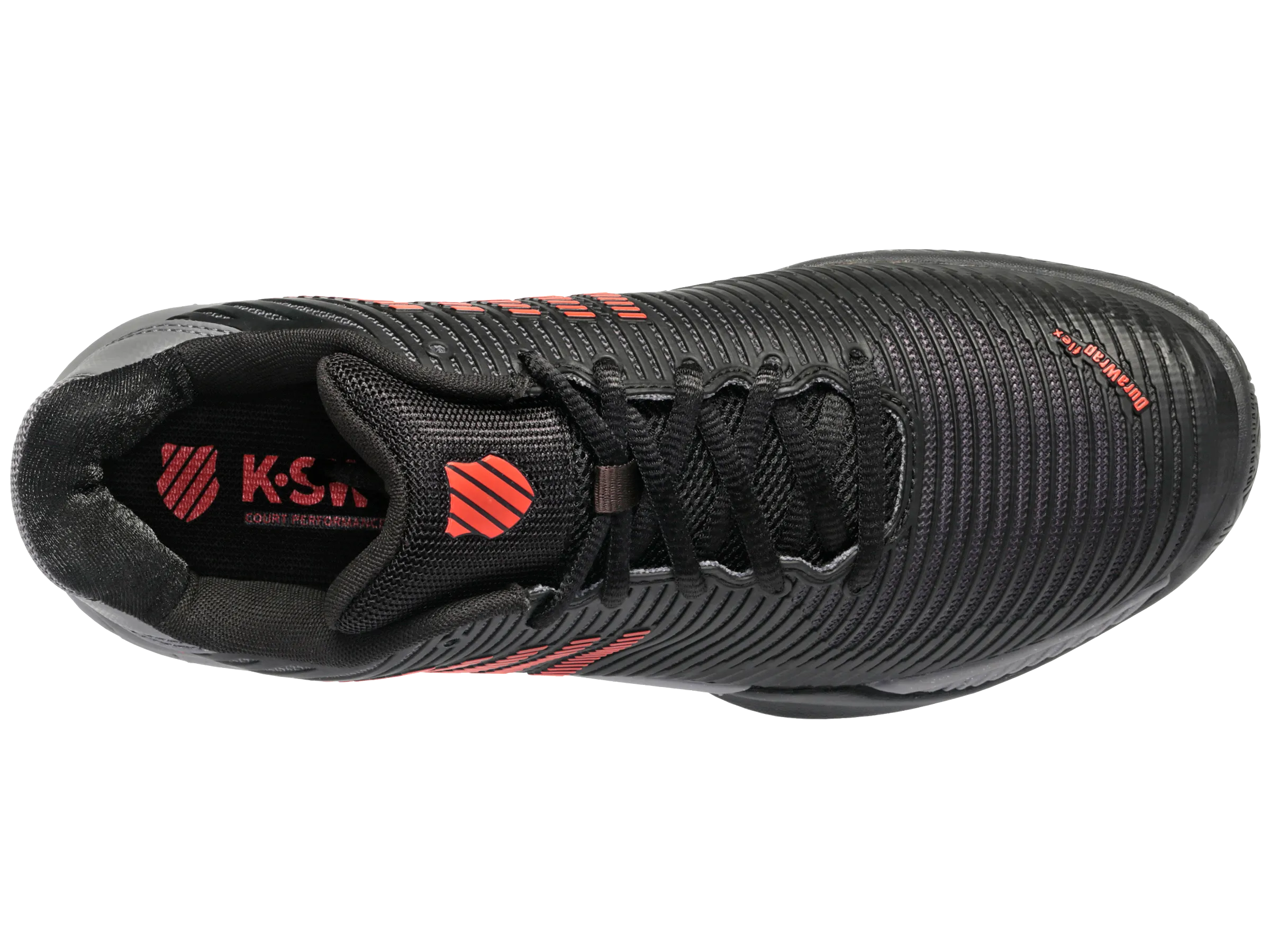 06613-042-M | HYPERCOURT EXPRESS 2 | JET BLACK/STEEL GRAY/SPICY ORANGE