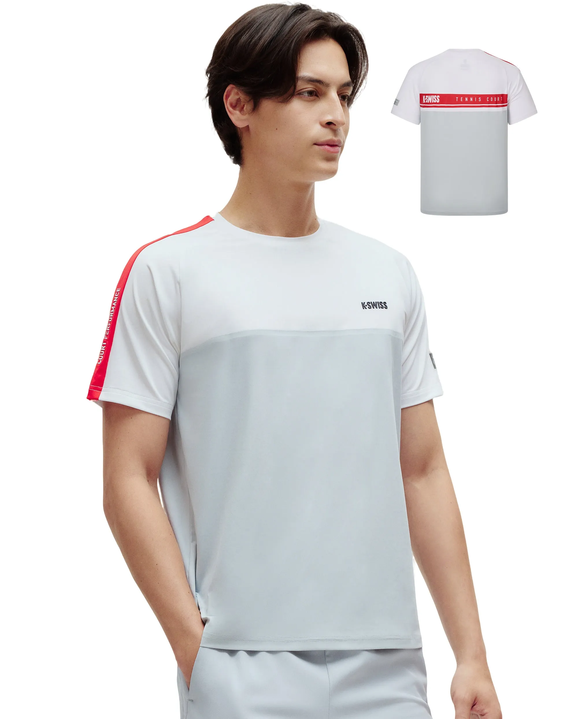 1010678-155 | COURT SHORT SLEEVE T-SHIRT | WHITE/MISC