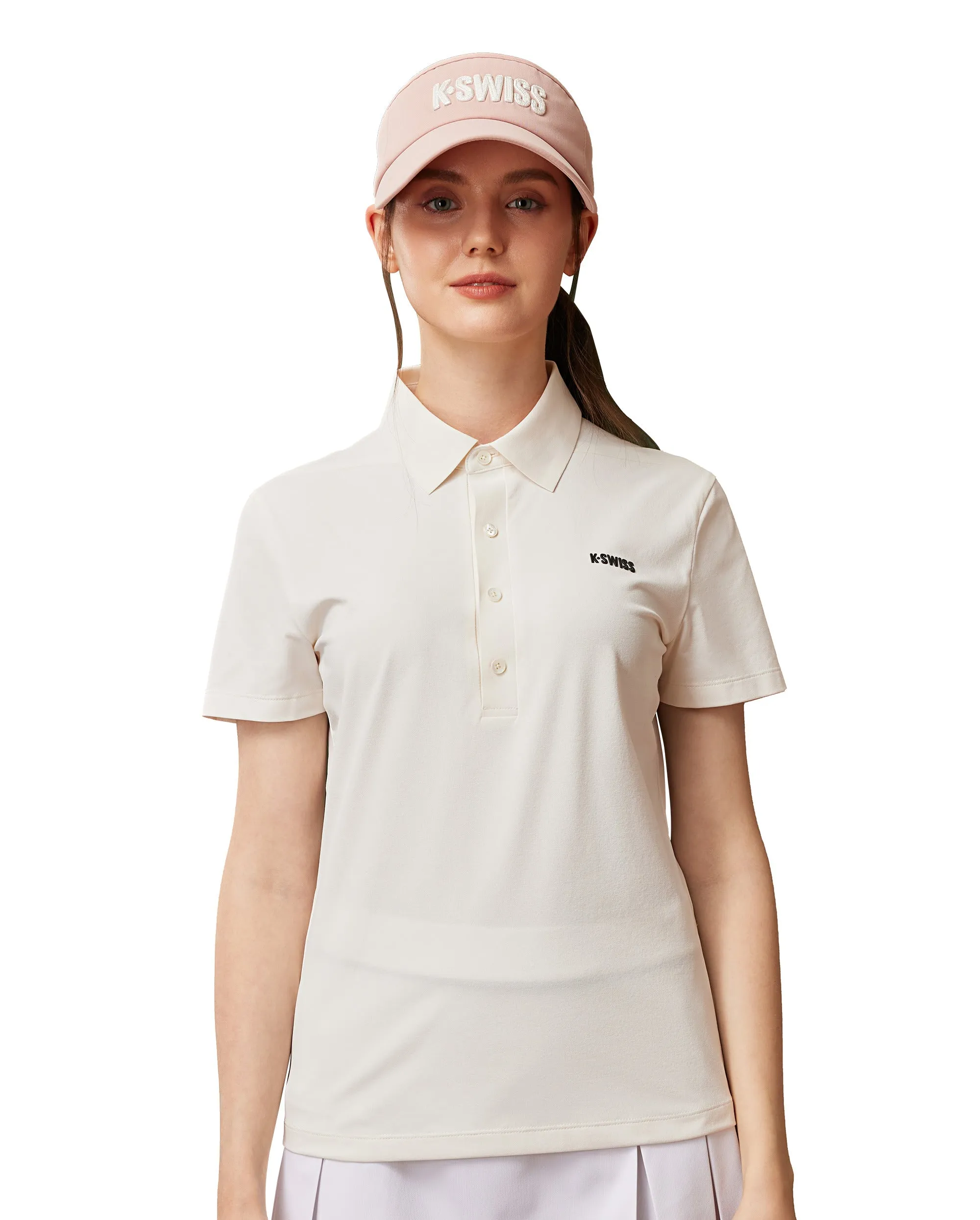 1910264-264 | WOMEN'S K-SWISS LOGO POLO SHIRT | BEIGE