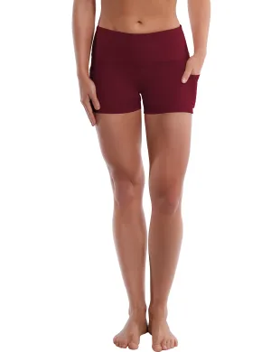 2.5" Side Pockets Tall Size Shorts cherryred_Tall Size