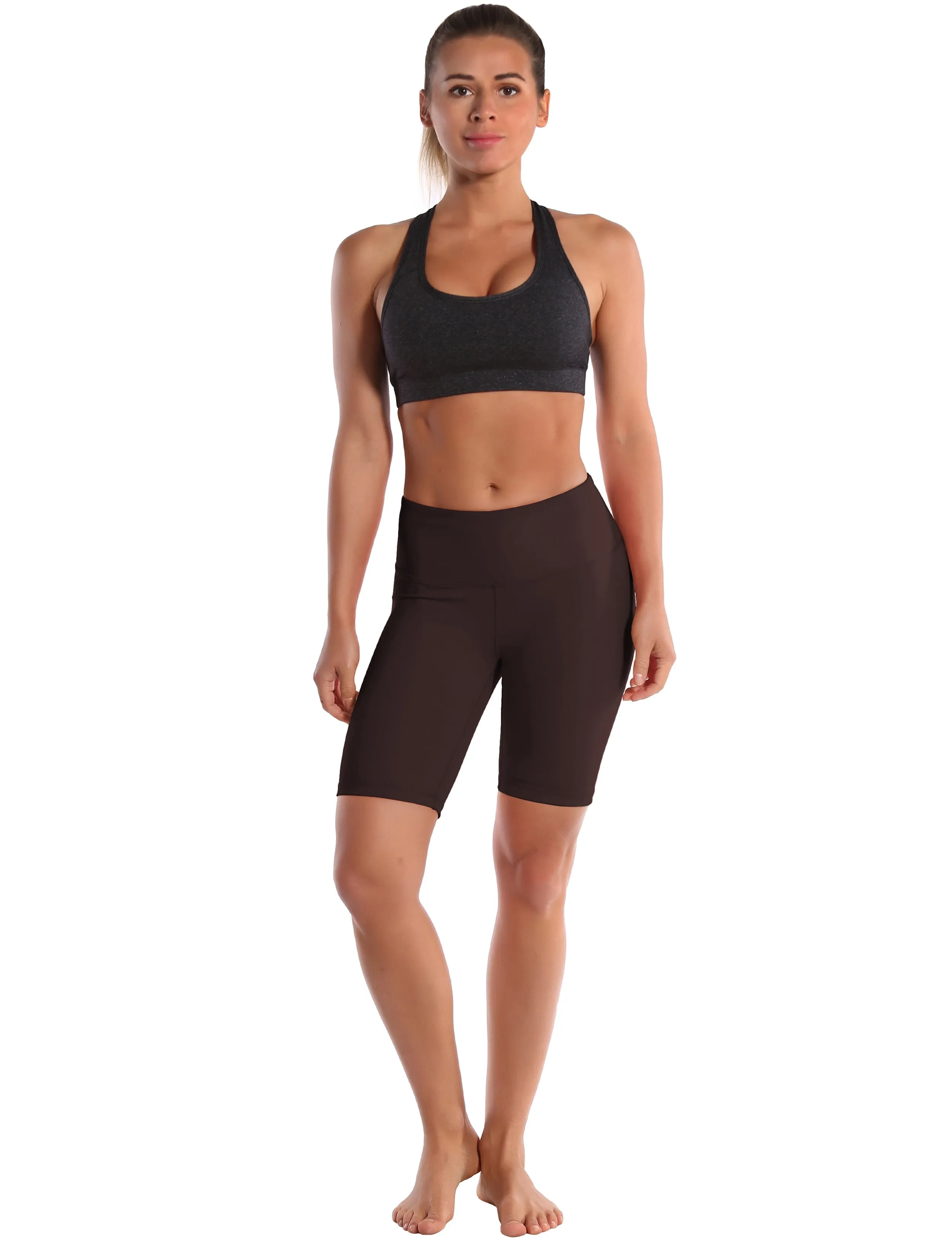 8" High Waist Jogging Shorts mahoganymaroon ins_Jogging