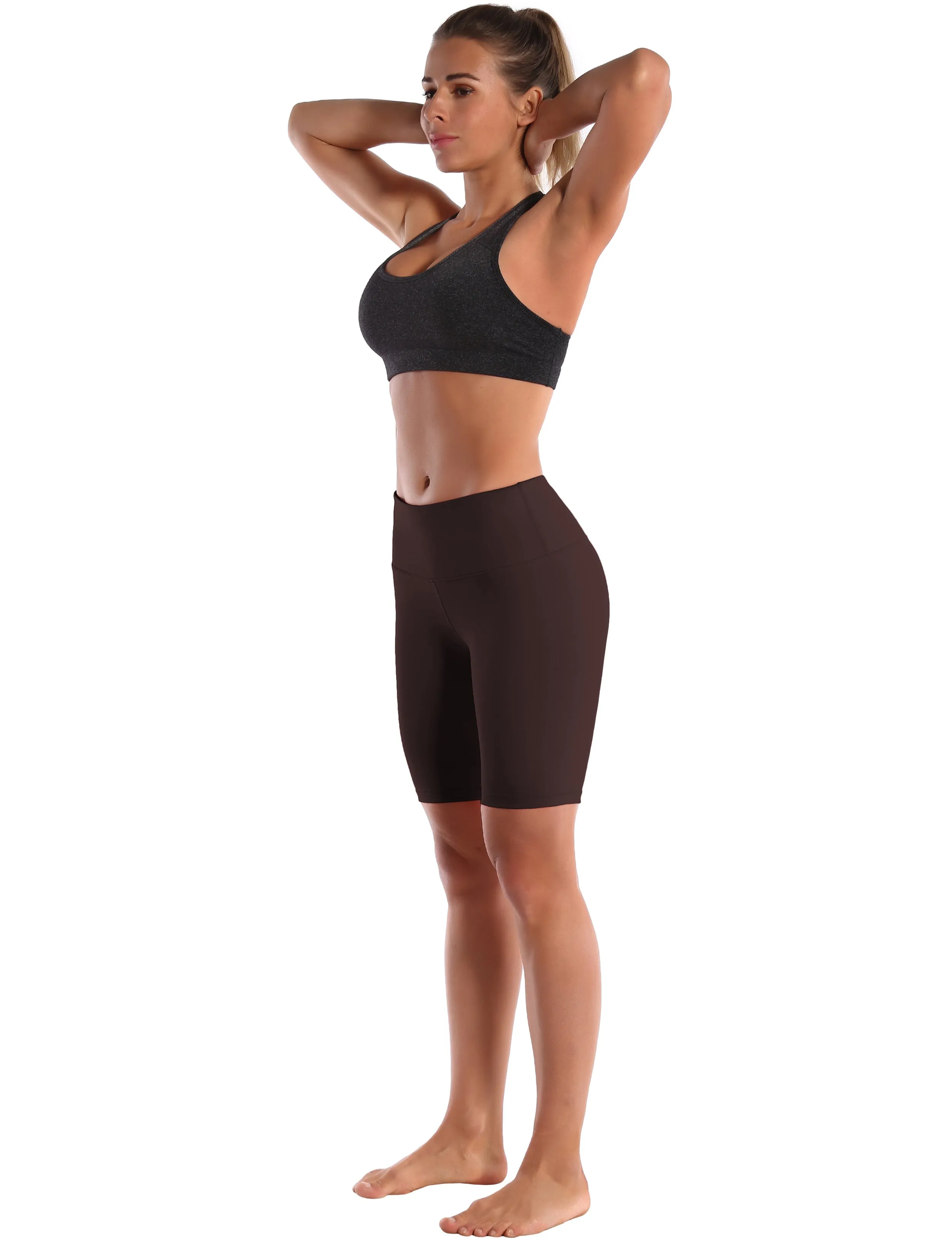 8" High Waist Jogging Shorts mahoganymaroon ins_Jogging