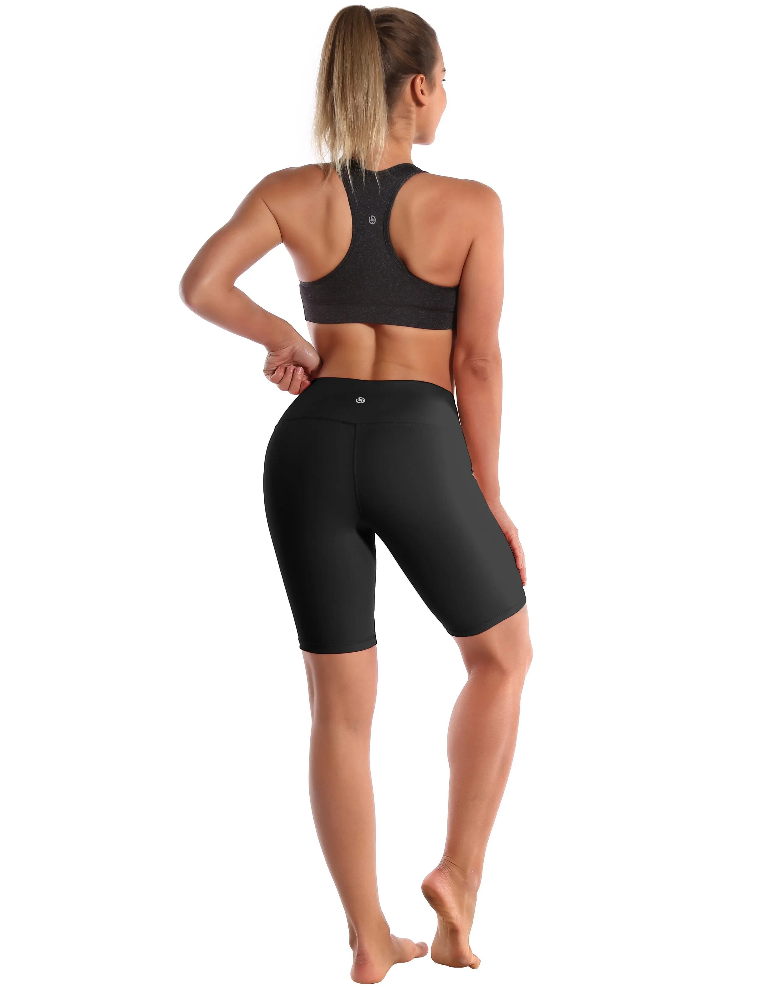 8" High Waist Tall Size Shorts black ins_Tall Size