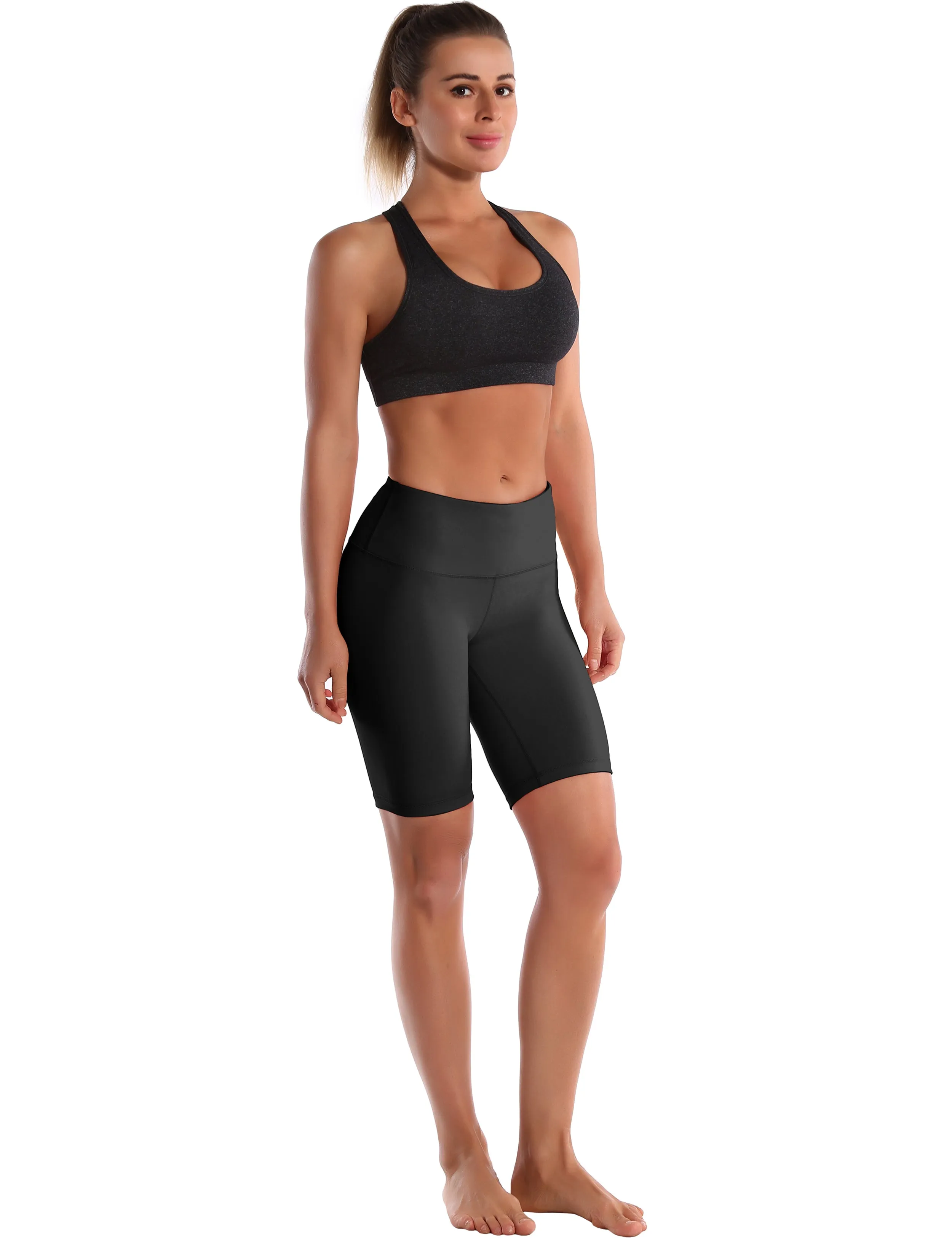 8" High Waist yogastudio Shorts black_yogastudio