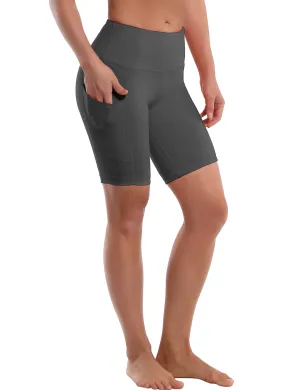8" Side Pockets Gym Shorts shadowcharcoal_Gym