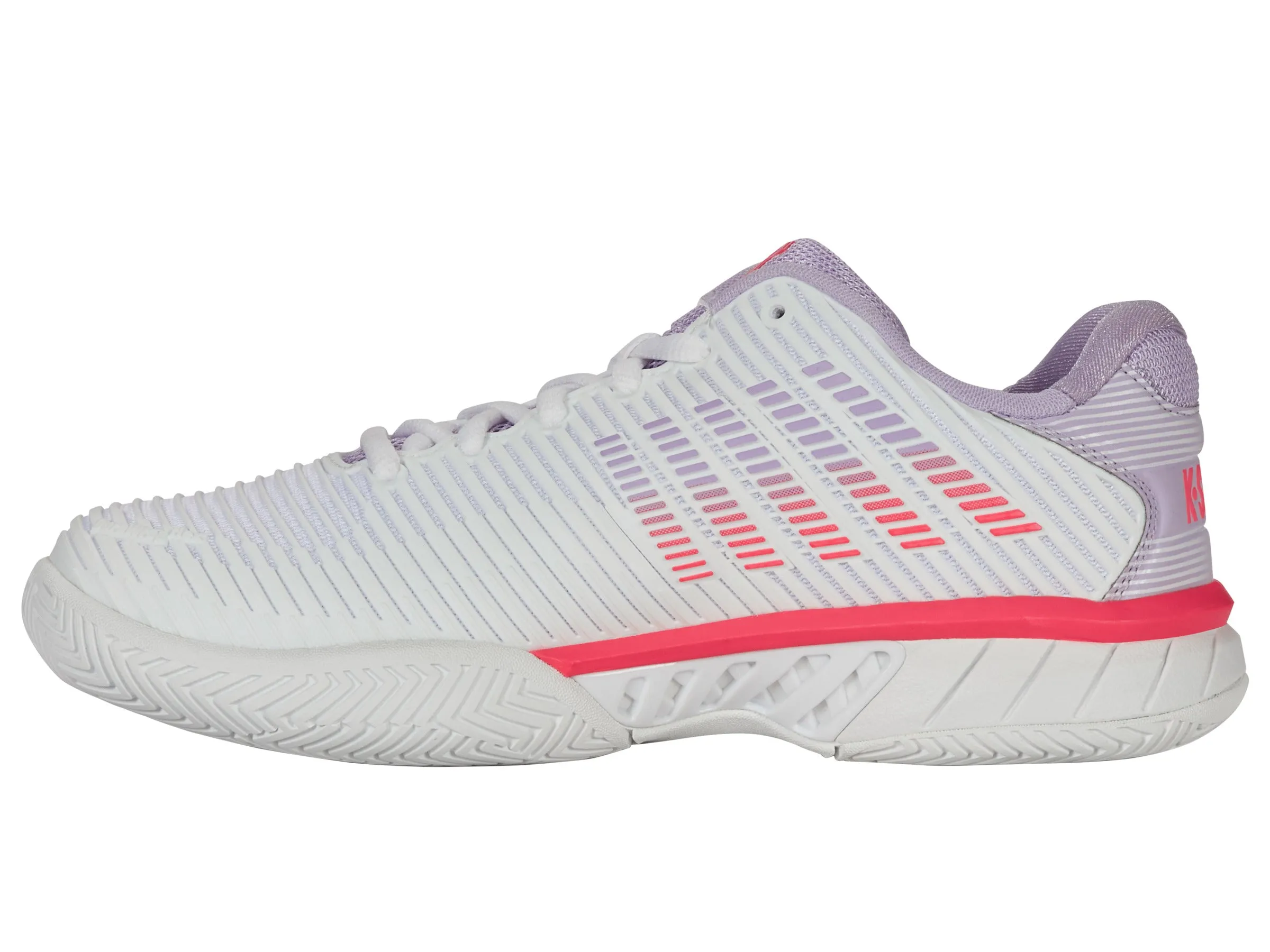 96613-182-M | HYPERCOURT EXPRESS 2 | WHITE/ORCHID PETAL/NEON BLAZE