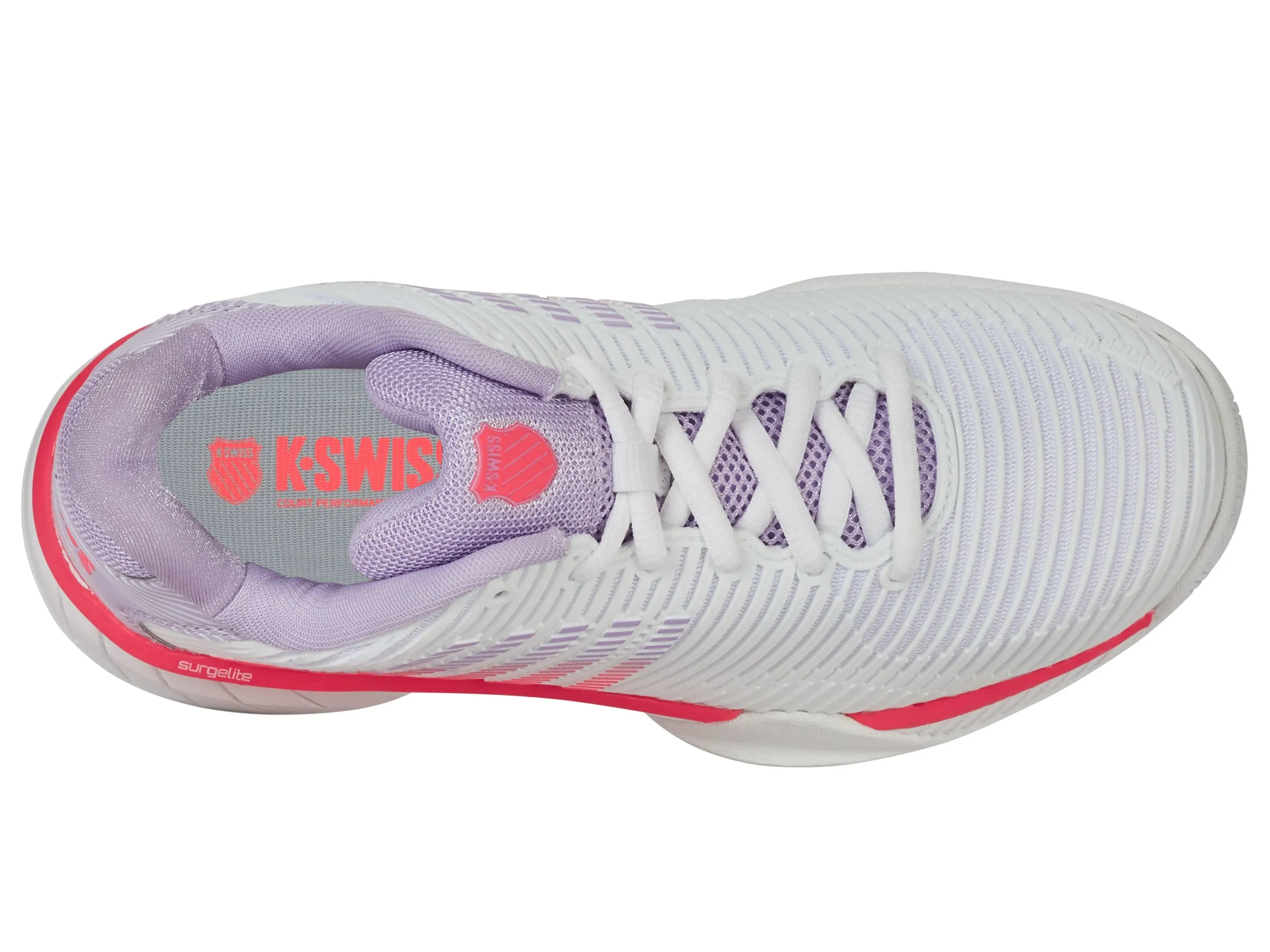 96613-182-M | HYPERCOURT EXPRESS 2 | WHITE/ORCHID PETAL/NEON BLAZE