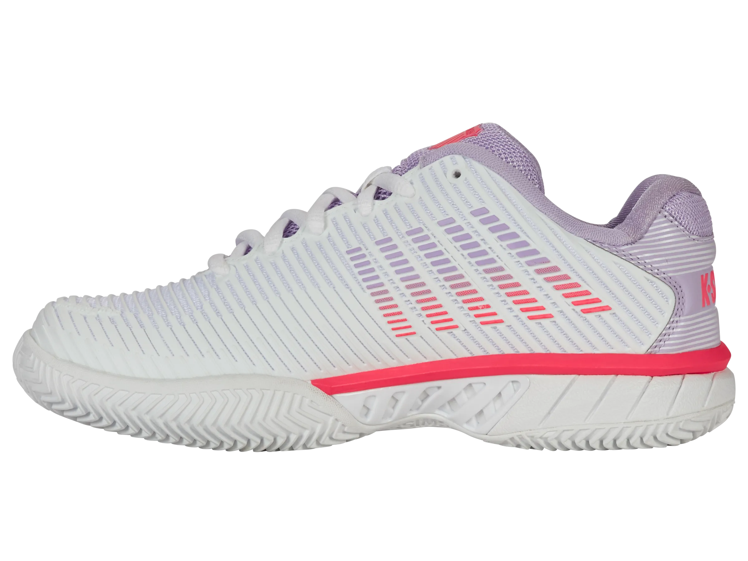 96614-182-M | HYPERCOURT EXPRESS 2 CLAY | WHITE/ORCHID PETAL/NEON BLAZE