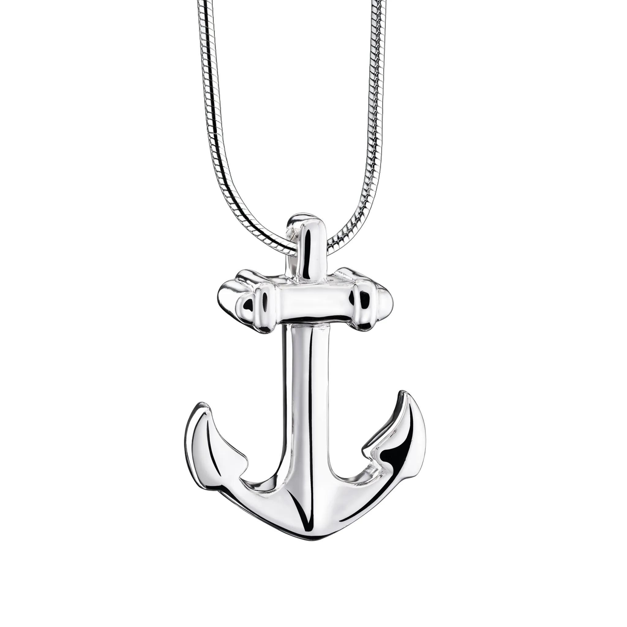 Anchor Sterling Silver Cremation Pendant  - COMFORT by LoveUrns