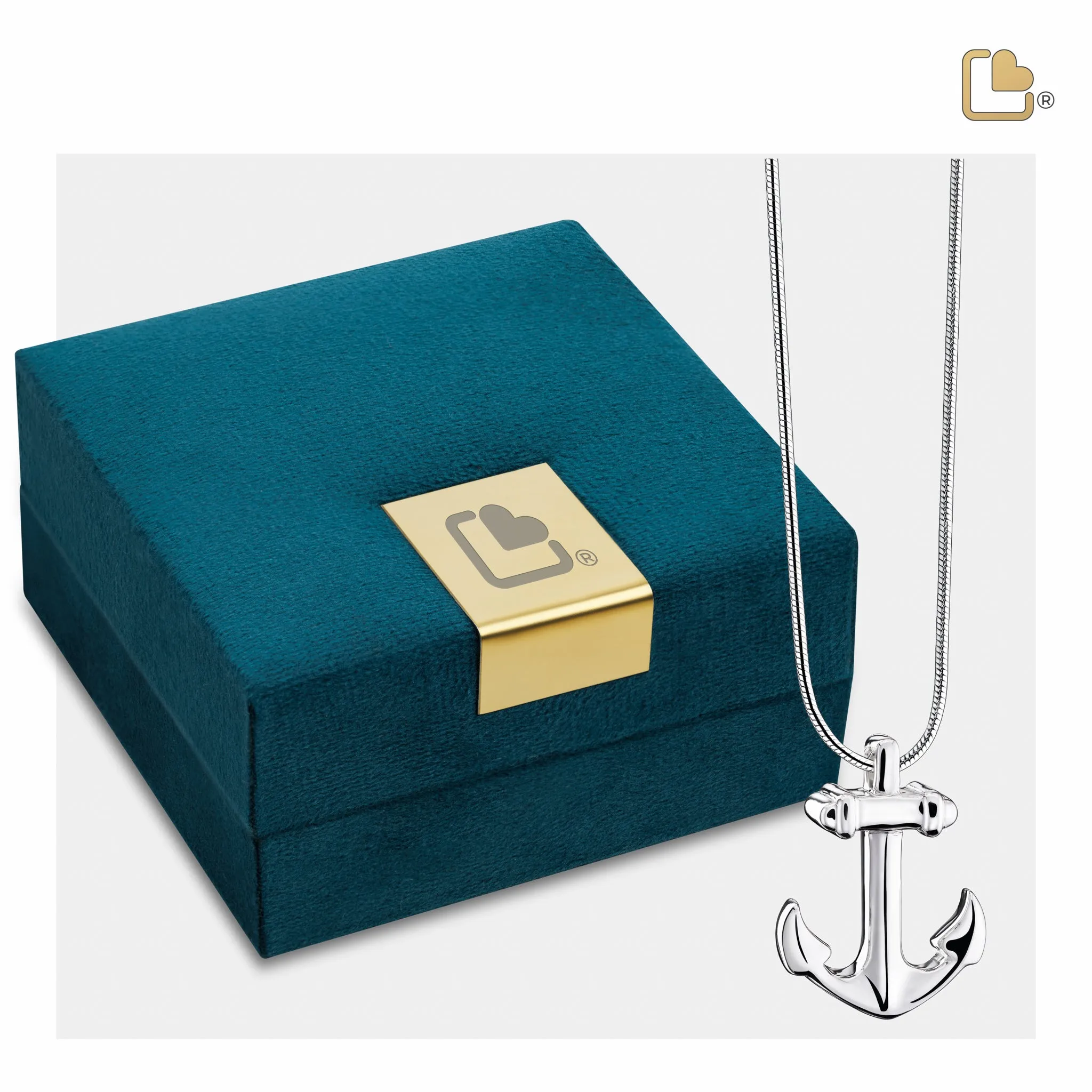 Anchor Sterling Silver Cremation Pendant  - COMFORT by LoveUrns