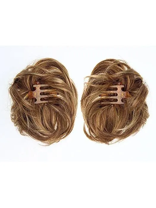 Aperitif Hair Additions by Raquel Welch | Synthetic Hair Bun (Interlocking Clips) | Clearance Sale Open Box (Unworn - Like New)