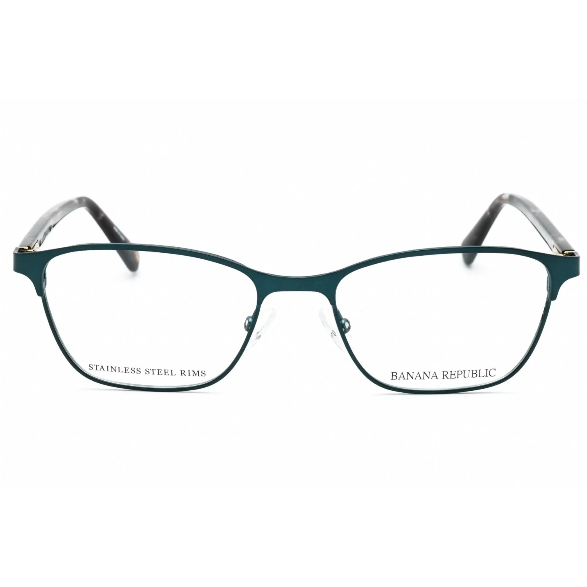 Banana Republic Women's Eyeglasses - 51mm Teal Metal Full Rim Frame | CAMILA 0ZI9 00
