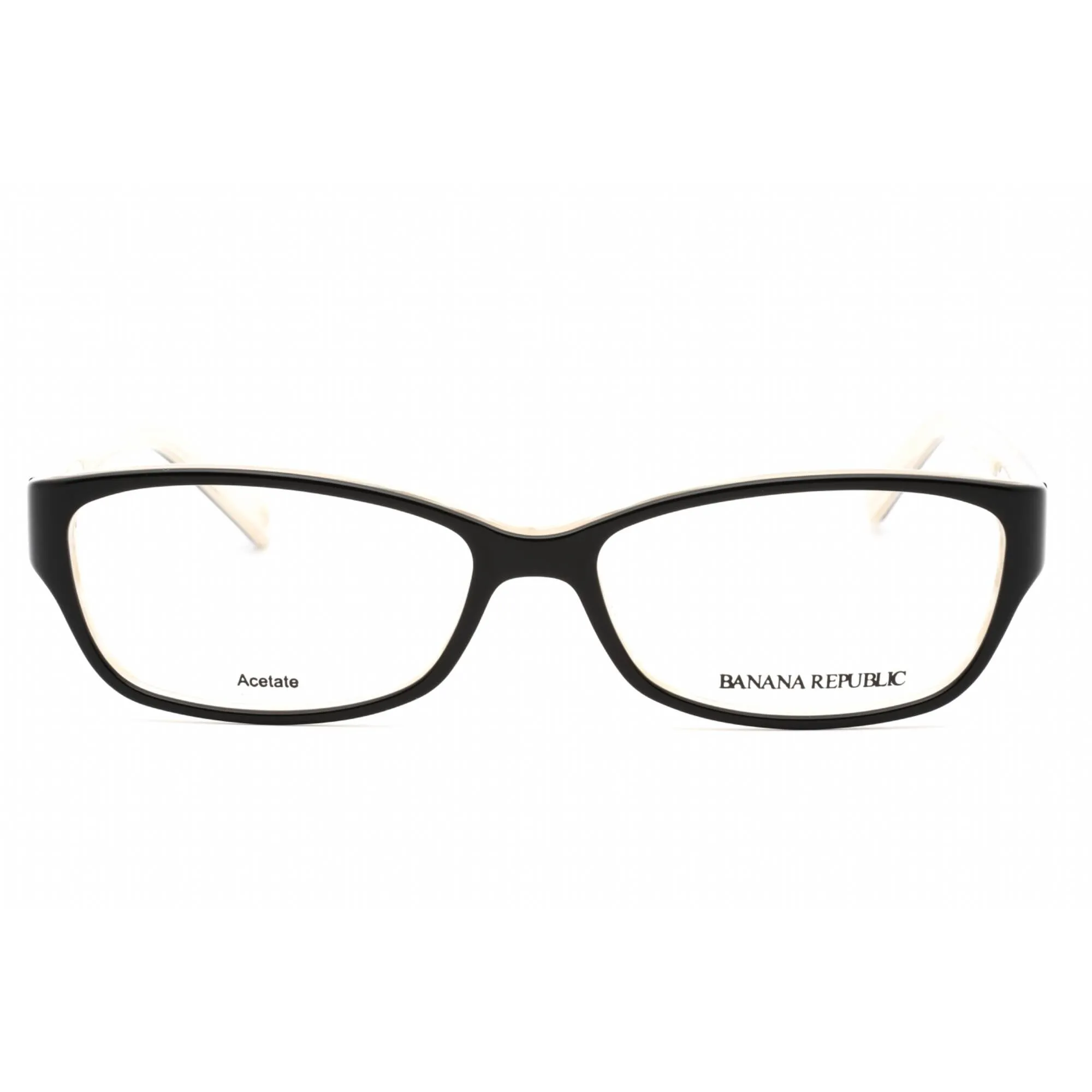 Banana Republic Women's Eyeglasses - Black Horn Plastic Cat Eye Frame | Buffy 0JPZ 00