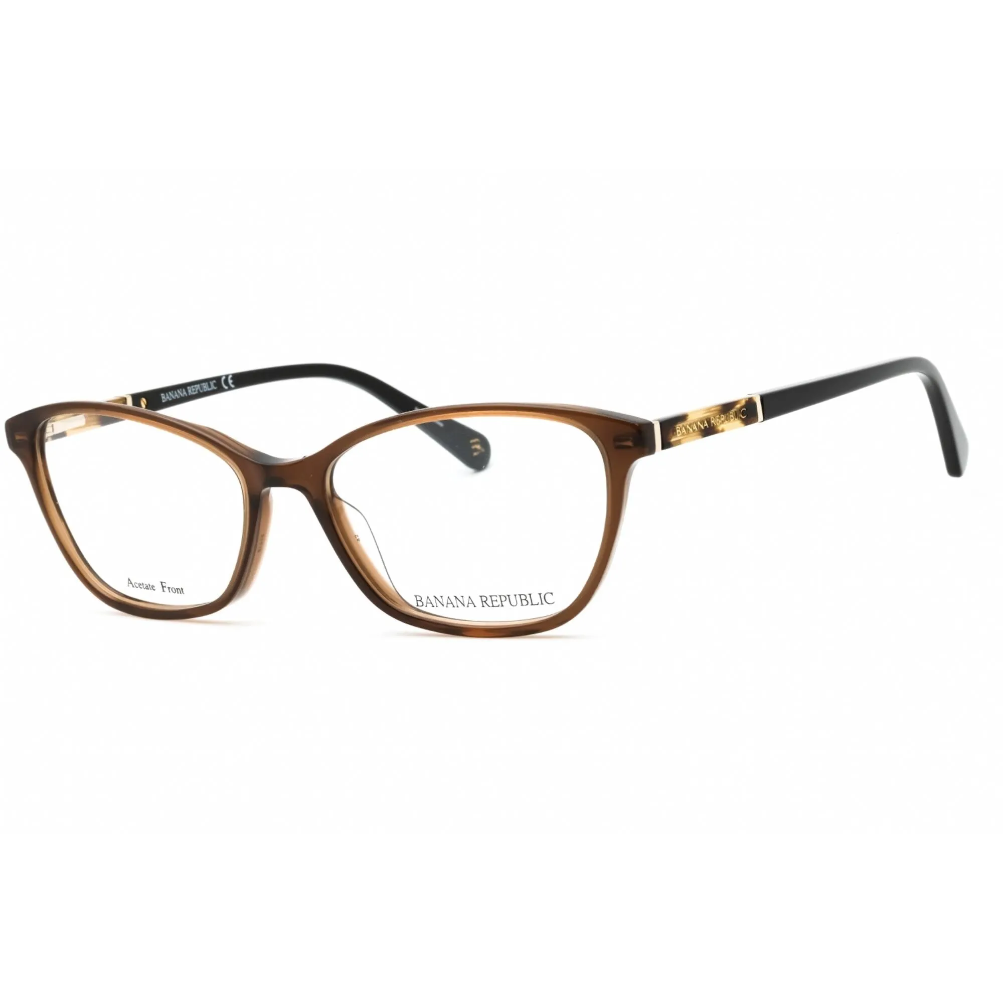 Banana Republic Women's Eyeglasses - Brown Plastic Cat Eye Full Rim | BREE 009Q 00