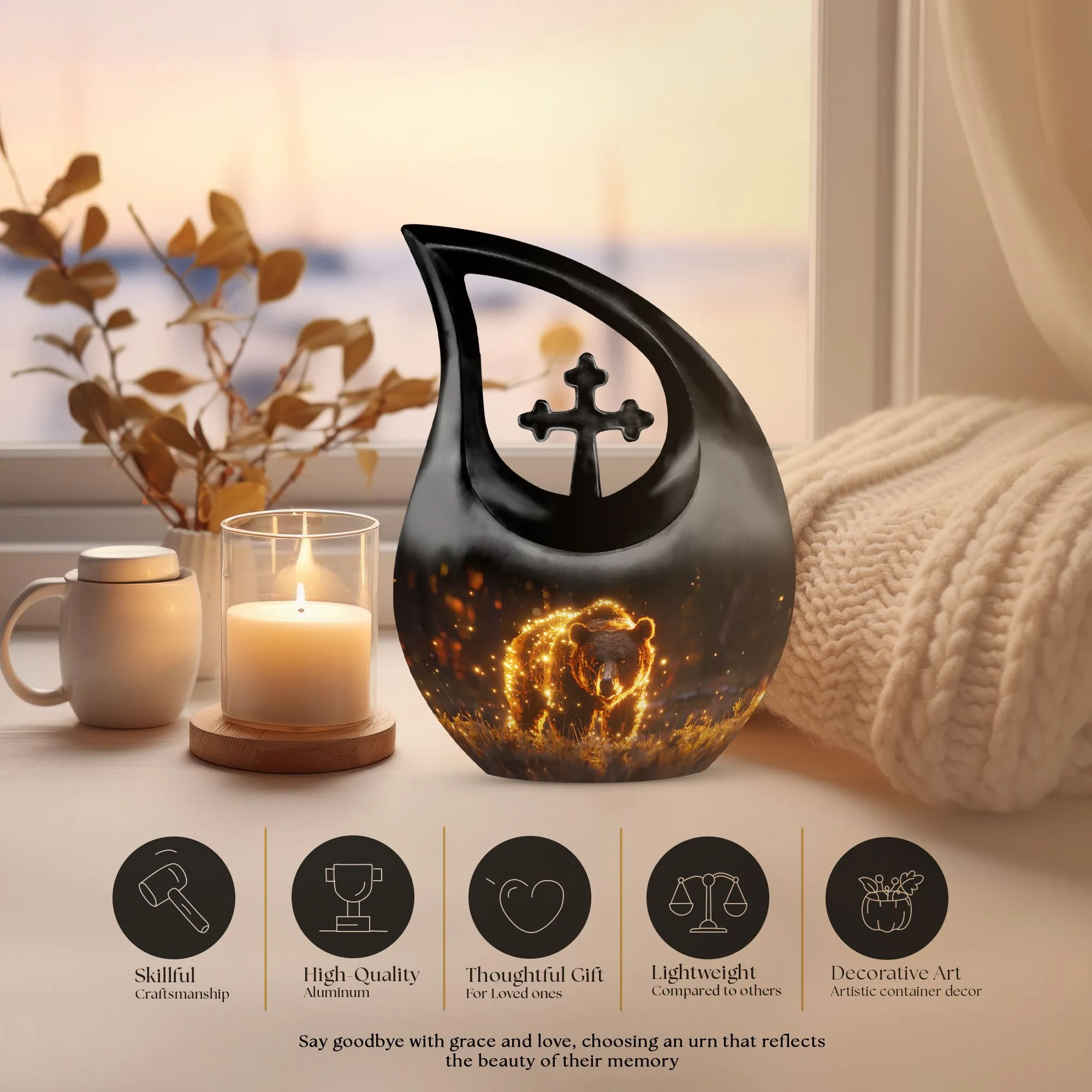 Bear Urn: Commemorate your Loved Ones with Customized Ash Urn