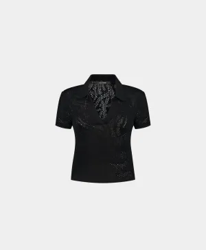 Black Braided Polo