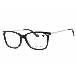 Calvin Klein Women's Eyeglasses - Full Rim Black Plastic Rectangular | CK22501 001