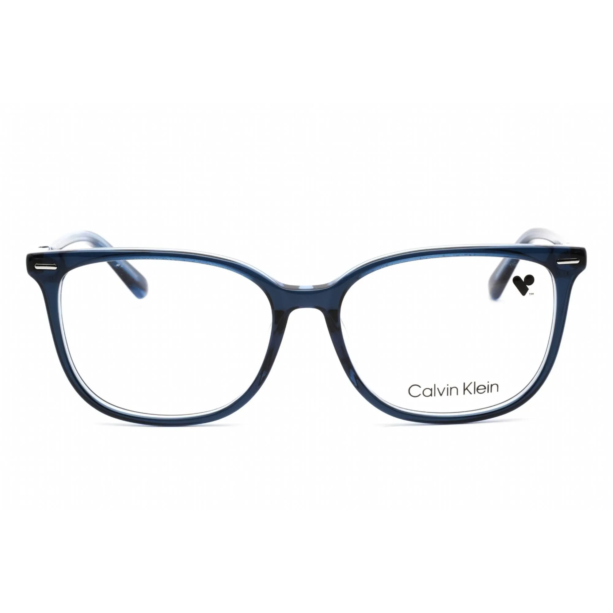 Calvin Klein Women's Eyeglasses - Full Rim Blue Rectangular Shape Frame | CK22505 438