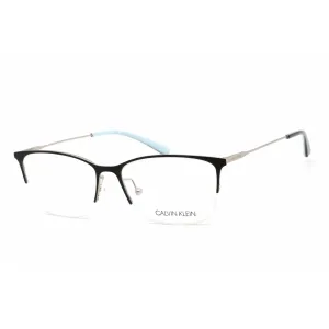 Calvin Klein Women's Eyeglasses - Satin Black Metal Rectangular Frame | CK18121 001