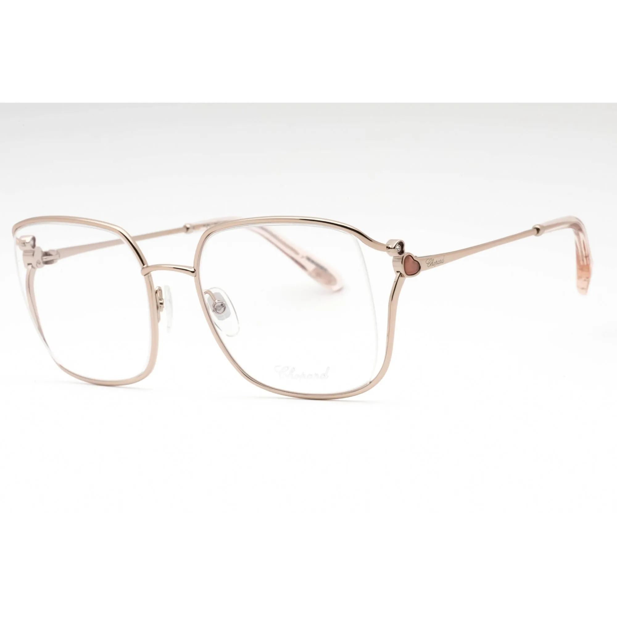 Chopard Women's Eyeglasses - Shiny Red Gold Metal Butterfly Shape Frame| VCHG29S 0A39