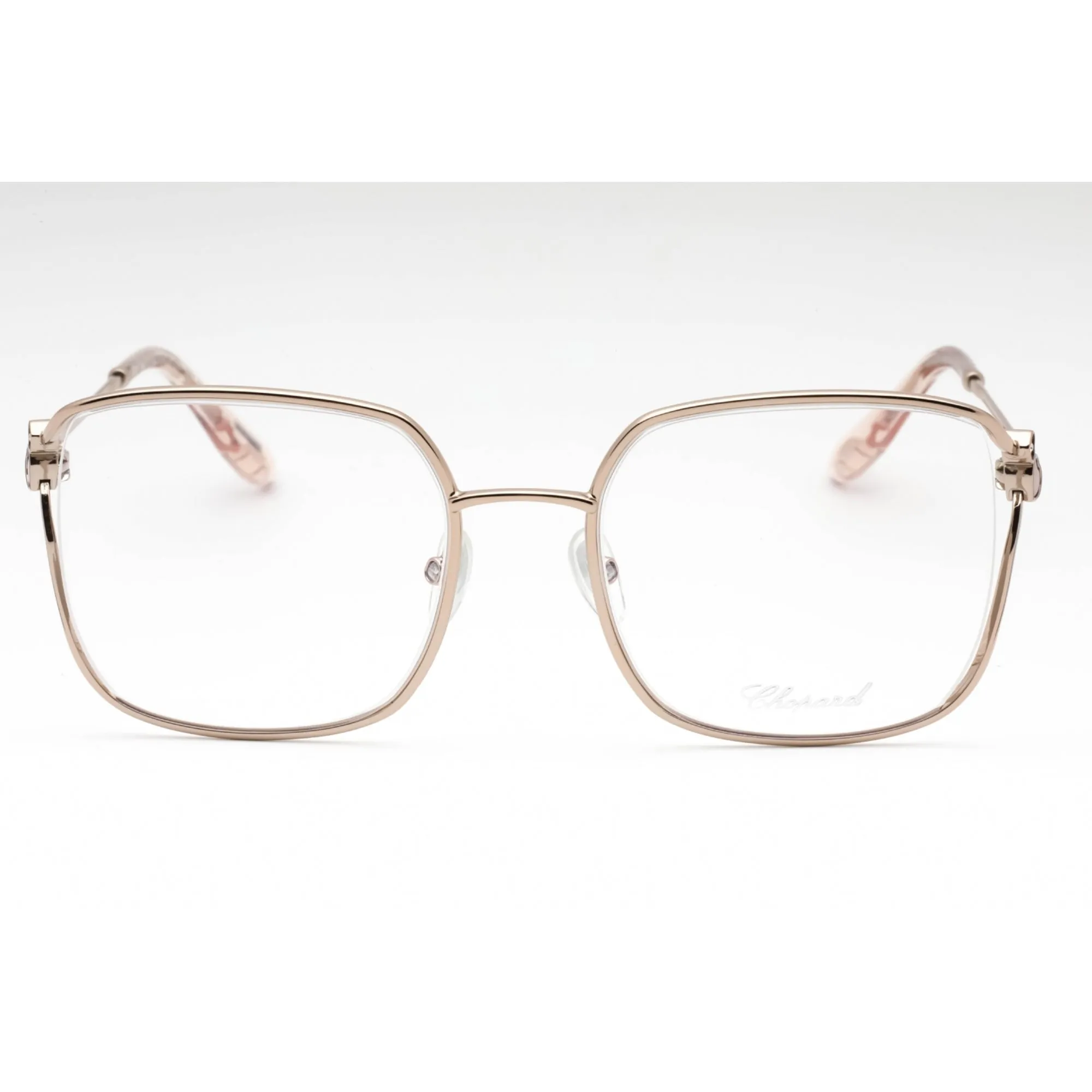 Chopard Women's Eyeglasses - Shiny Red Gold Metal Butterfly Shape Frame| VCHG29S 0A39