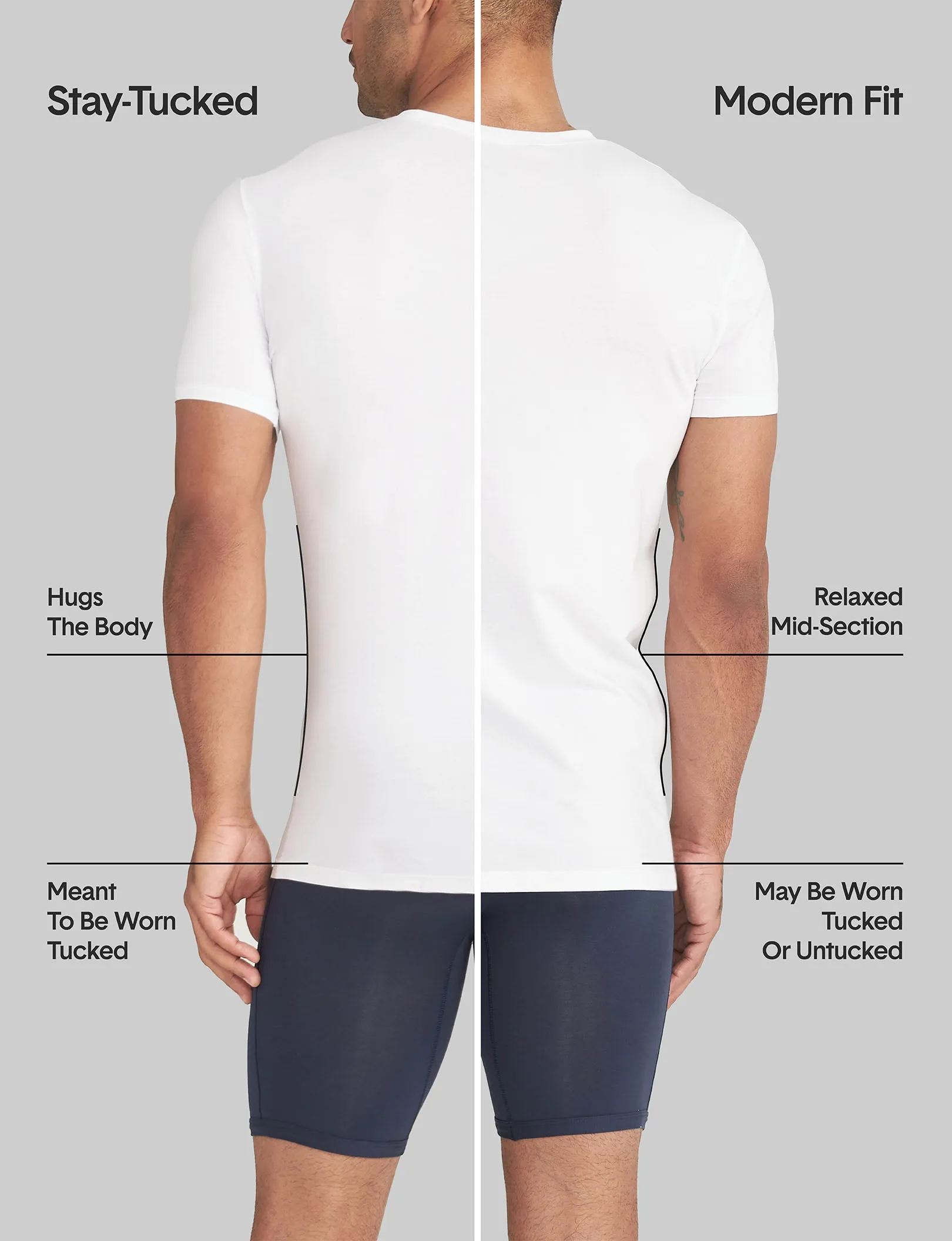 Cool Cotton Crew Neck Stay-Tucked Undershirt