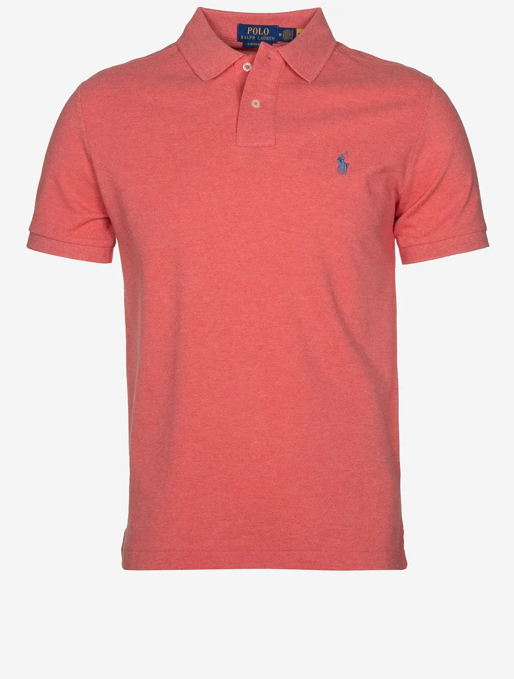 Custom Slim Fit Mesh Polo Shirt Red