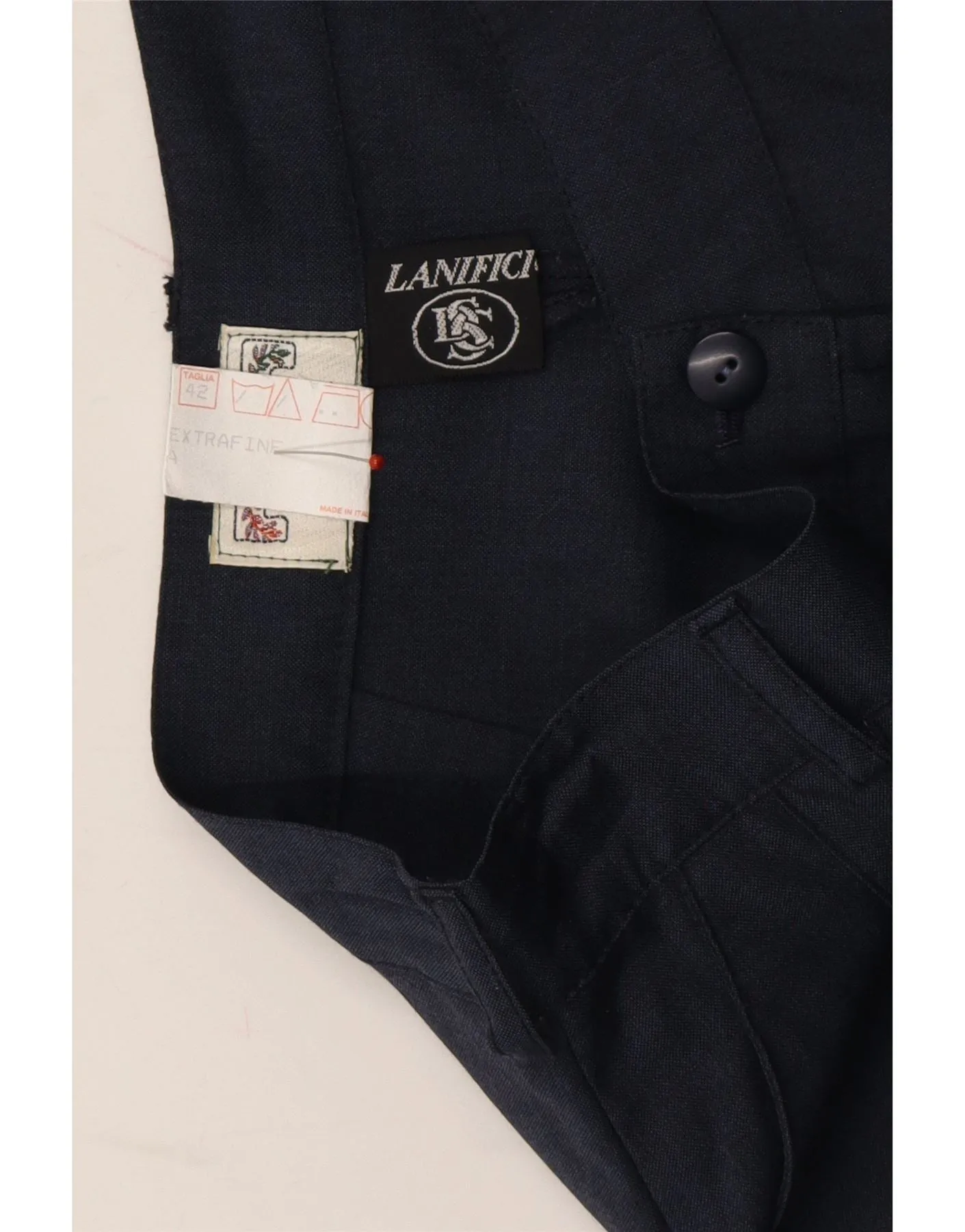 DONEGAL Womens High Waist Pegged Casual Shorts IT 42 Medium W26  Navy Blue