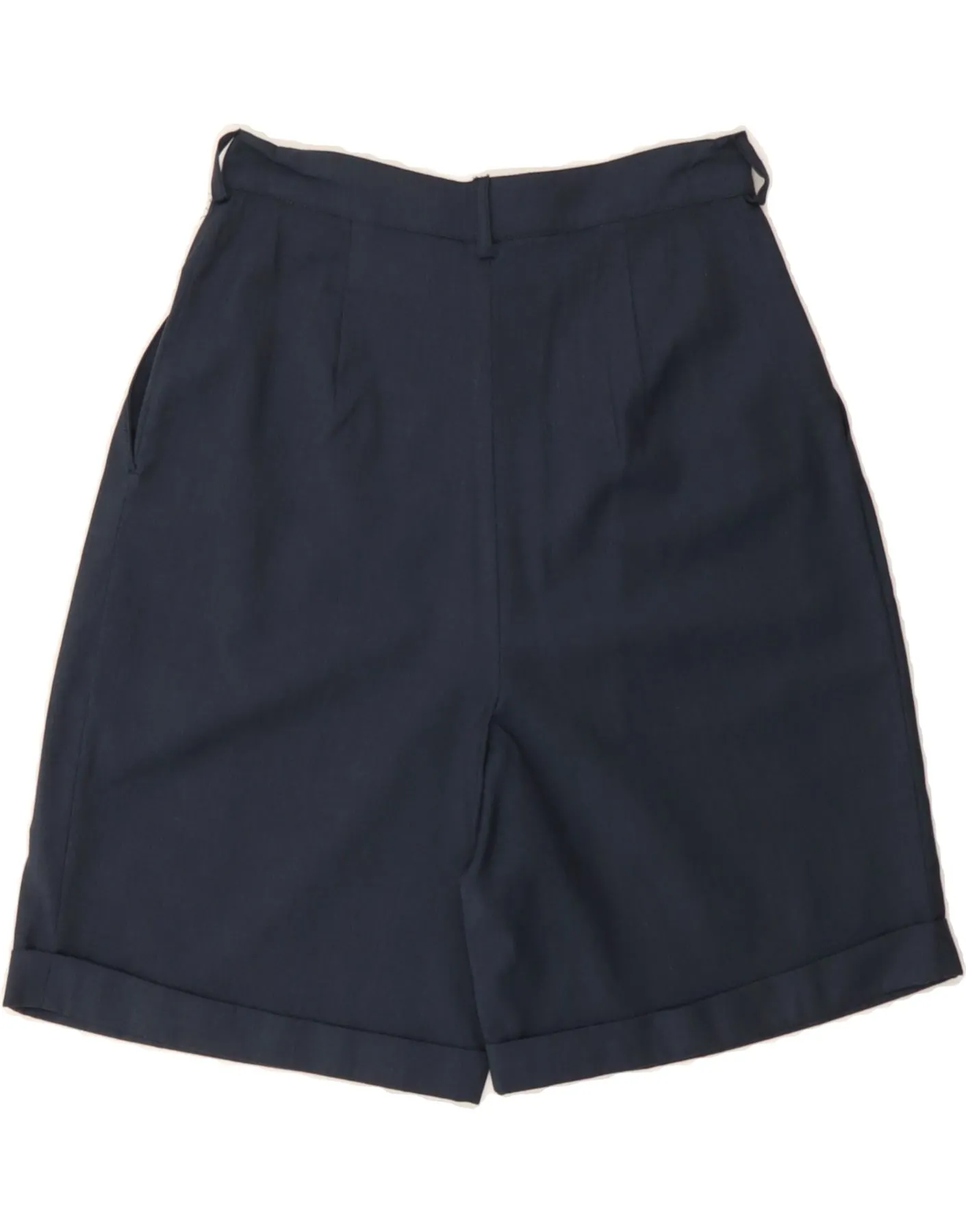 DONEGAL Womens High Waist Pegged Casual Shorts IT 42 Medium W26  Navy Blue