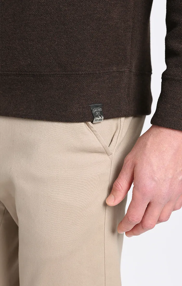 Dongan Wool Blend Quarter Zip