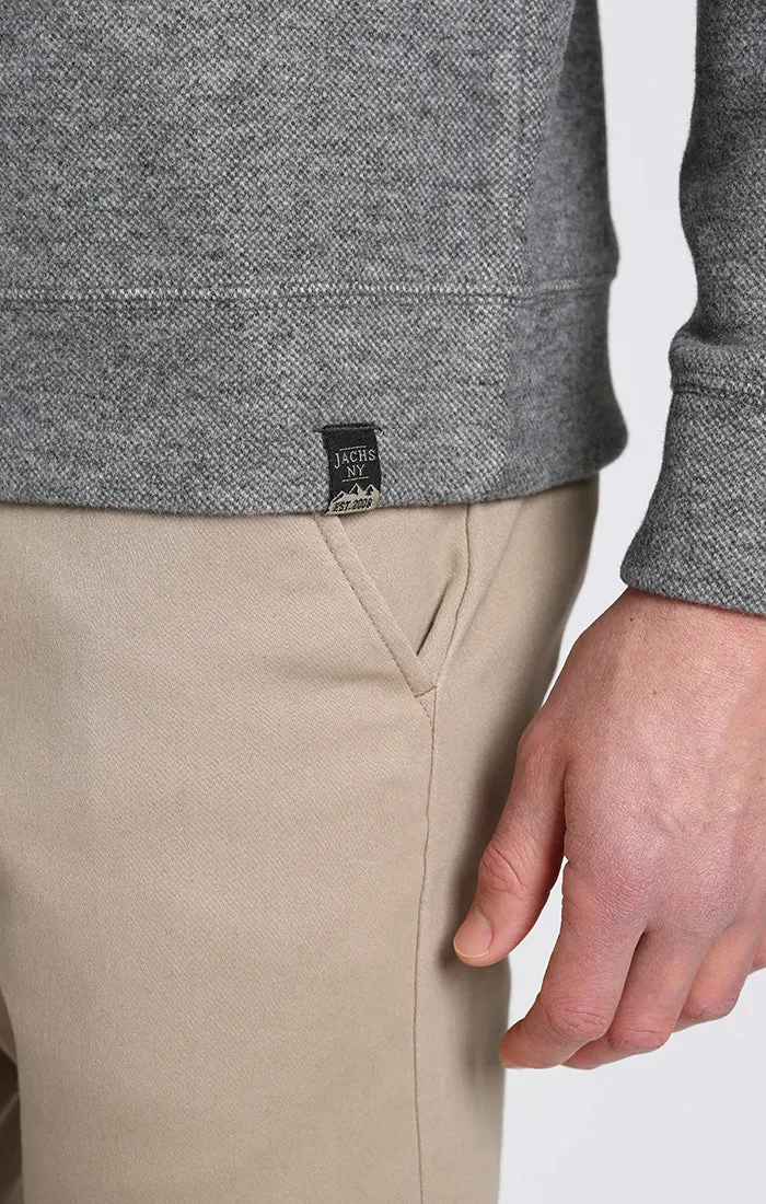 Dongan Wool Blend Quarter Zip