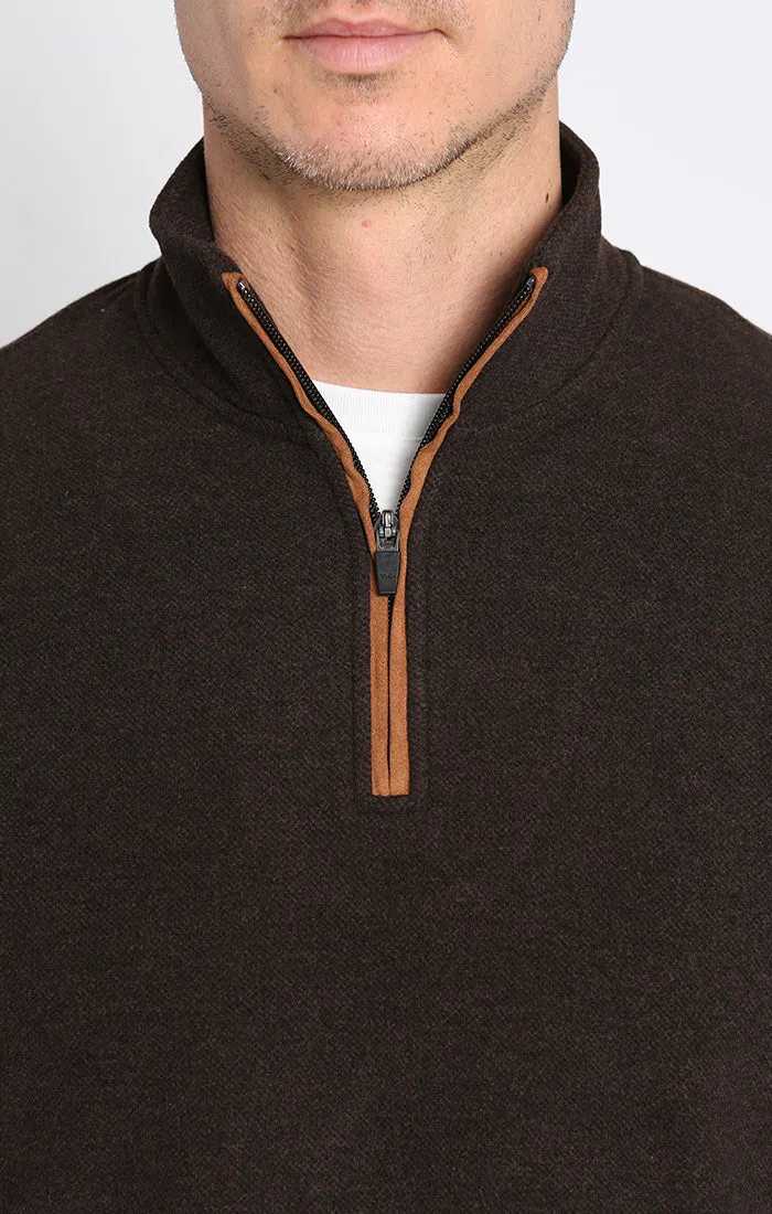 Dongan Wool Blend Quarter Zip