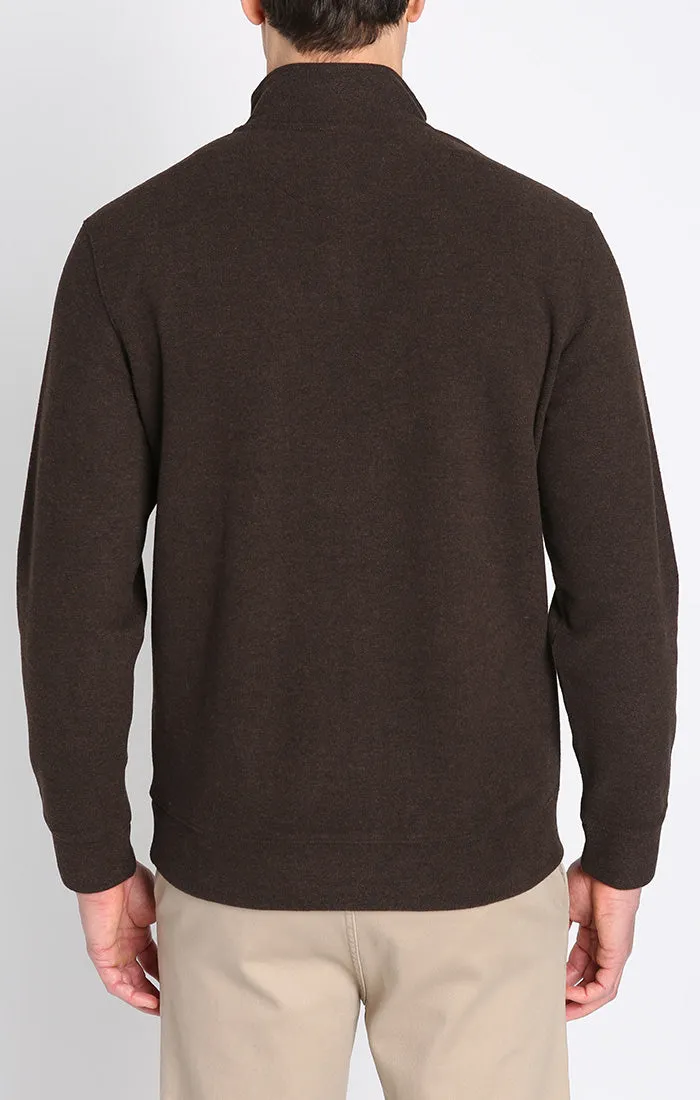 Dongan Wool Blend Quarter Zip