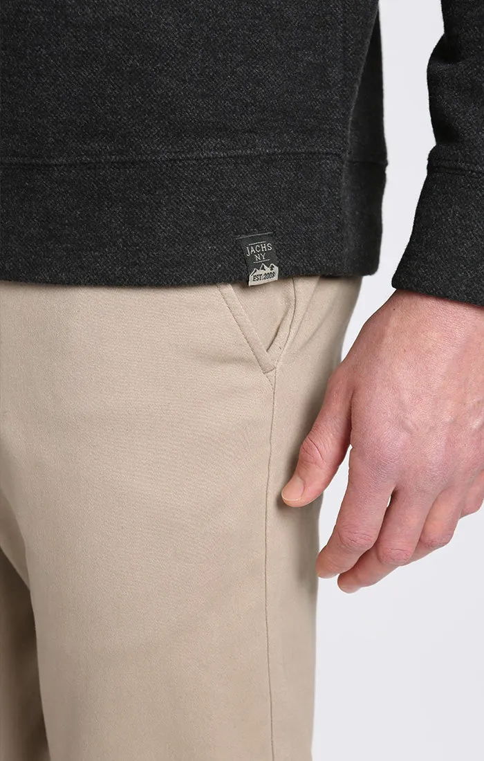 Dongan Wool Blend Quarter Zip