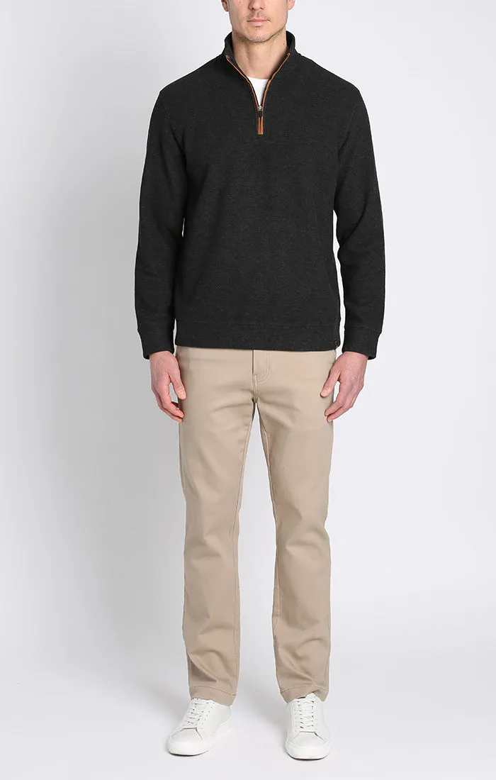 Dongan Wool Blend Quarter Zip