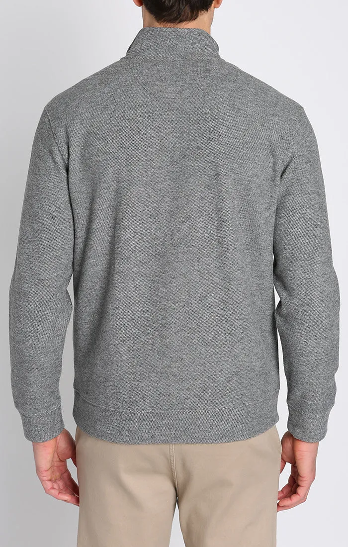 Dongan Wool Blend Quarter Zip
