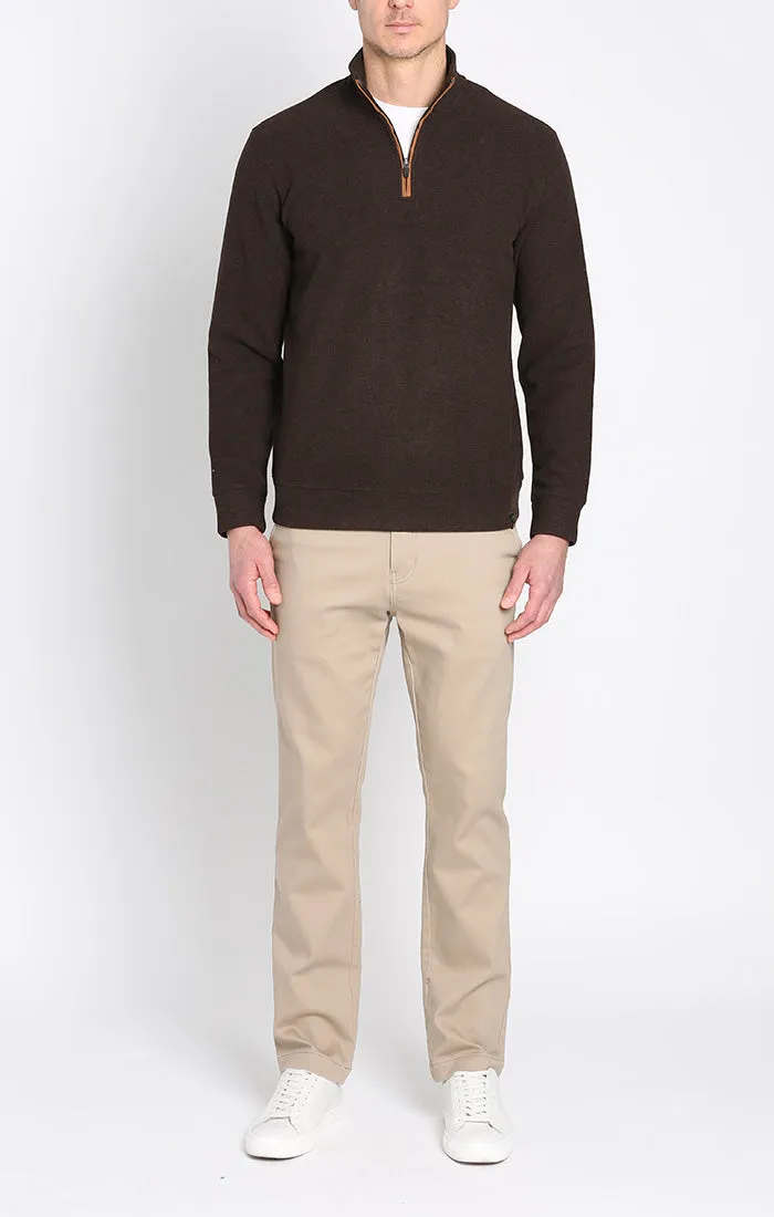 Dongan Wool Blend Quarter Zip