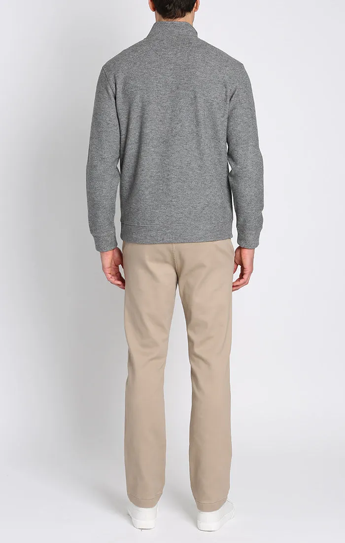 Dongan Wool Blend Quarter Zip