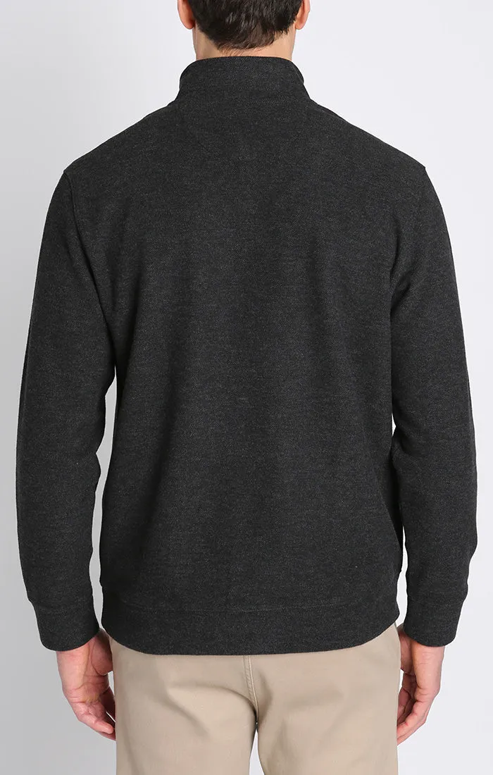 Dongan Wool Blend Quarter Zip