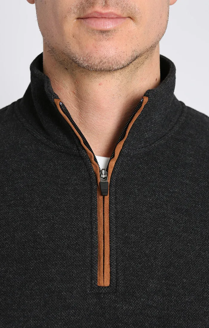 Dongan Wool Blend Quarter Zip