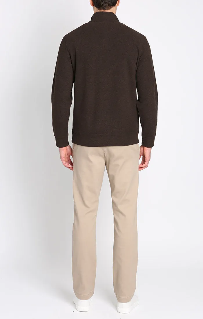 Dongan Wool Blend Quarter Zip