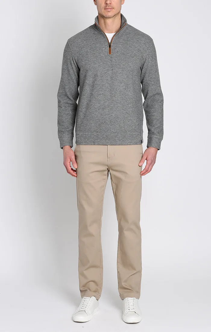 Dongan Wool Blend Quarter Zip