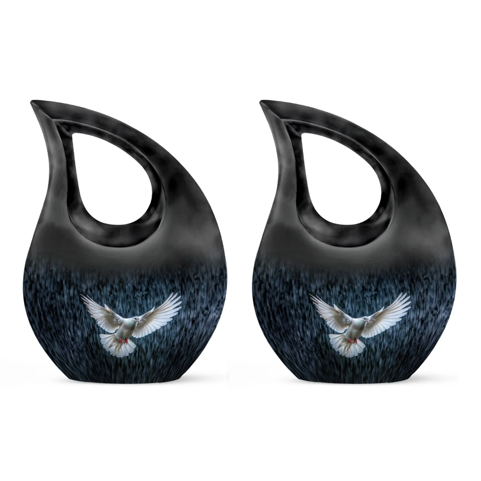Dove Urn:  Medium Size Memorial Cremation Urn For Human Ashes