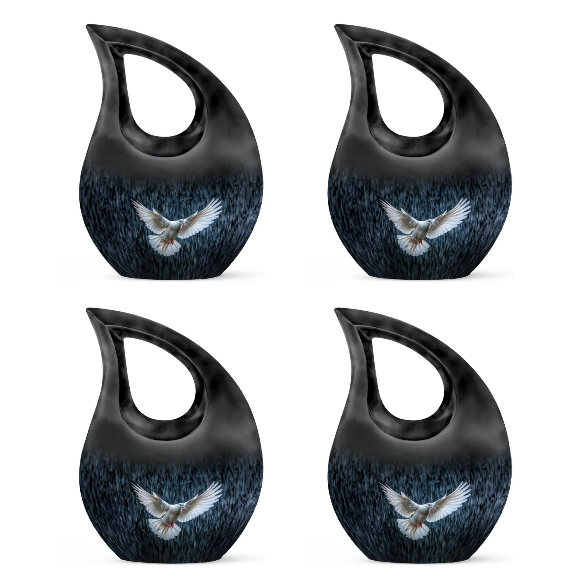 Dove Urn:  Medium Size Memorial Cremation Urn For Human Ashes