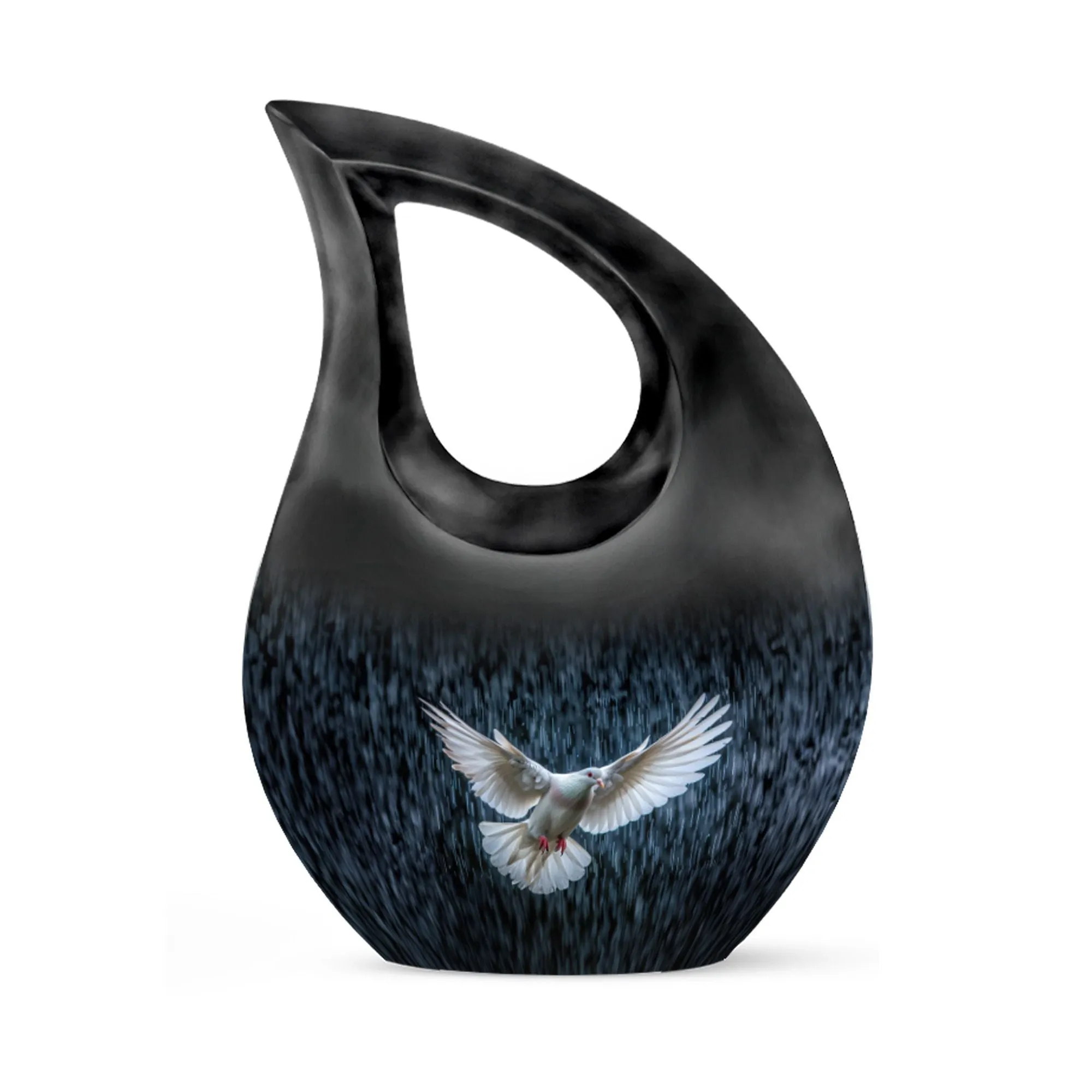 Dove Urn:  Medium Size Memorial Cremation Urn For Human Ashes