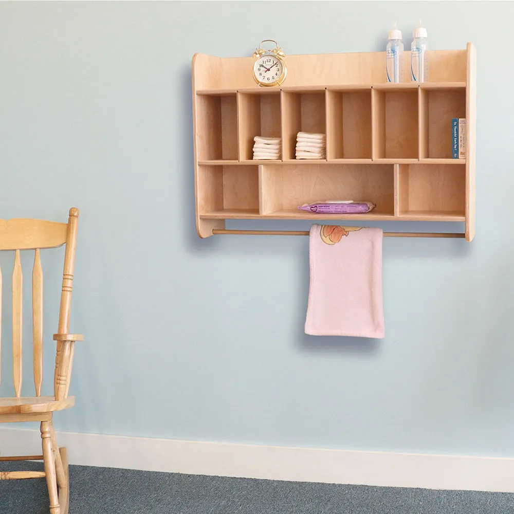 Eco-Friendly Birch Overhead Storage Cabinet for Changing Tables | GreenGuard™ Gold Certified