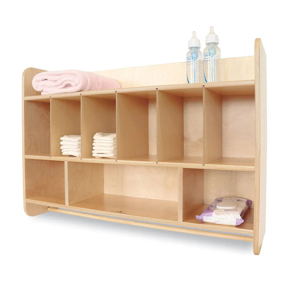 Eco-Friendly Birch Overhead Storage Cabinet for Changing Tables | GreenGuard™ Gold Certified