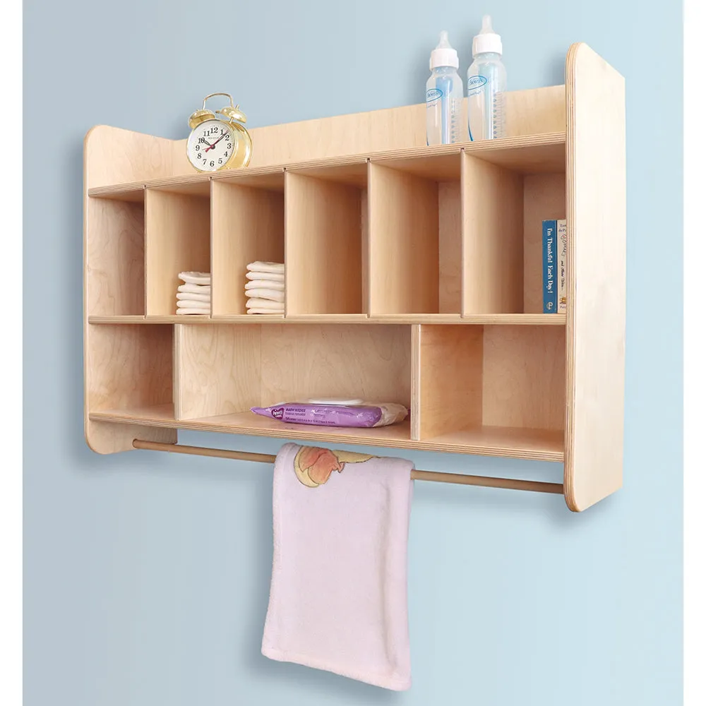 Eco-Friendly Birch Overhead Storage Cabinet for Changing Tables | GreenGuard™ Gold Certified