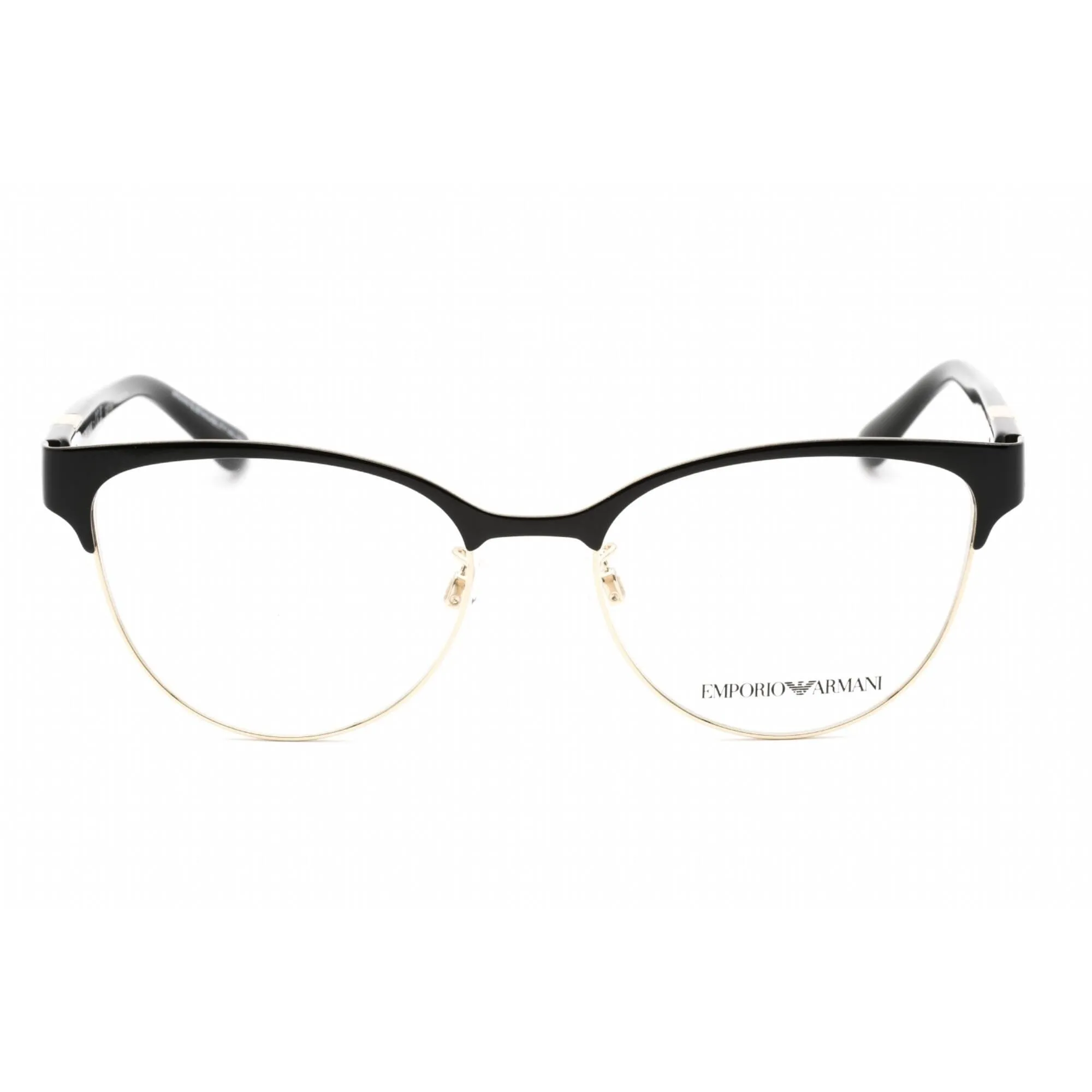 Emporio Armani Women's Eyeglasses - Clear Lens Shiny Black/Pale Gold | 0EA1130 3014