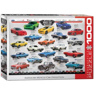Eurographics American Muscle Car Evolution 1000-Piece Jigsaw Puzzle
